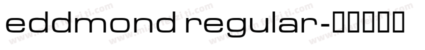 eddmond regular字体转换
